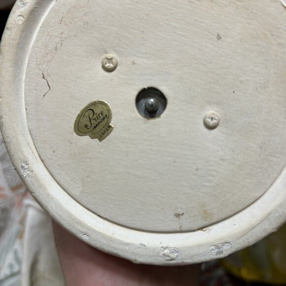 Vtg Sanmyro Porcelain Boy & Girl Bird Guitar Rotating Music Box Japan Flaw 6” - Picture 9 of 9